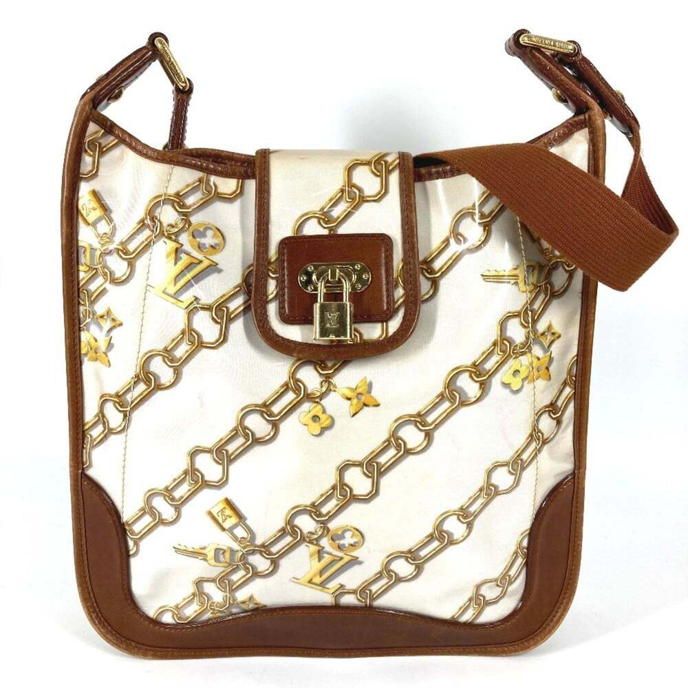 LOUIS VUITTON Brown Monogram Leather Shoulder Bag